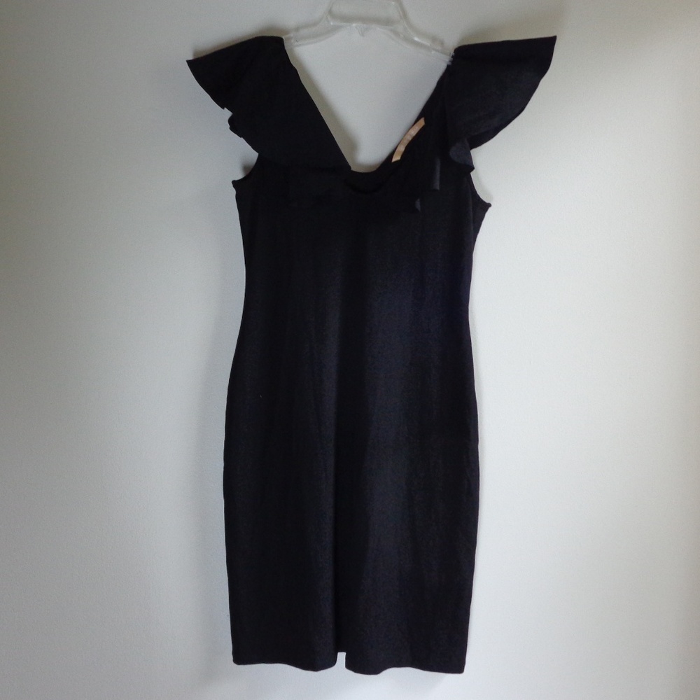 Gender Bias Flutter Sleeve Fitted Dress